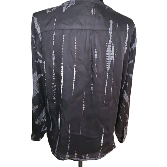 Zadig & Volaire Womens Black And Gray Ruth  Long Sleeve Tunic Top  M - Picture 4 of 13